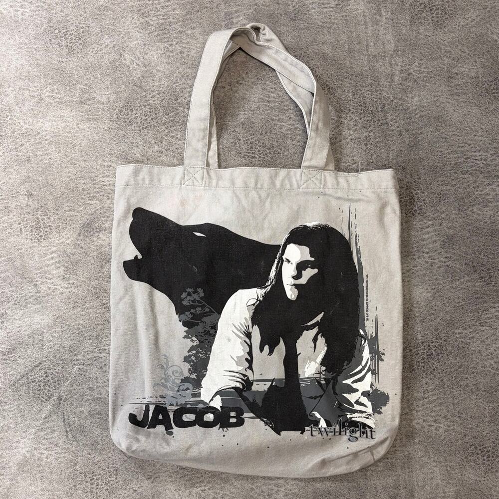 Twilight Gray Graphic Jacob Tote Bag
